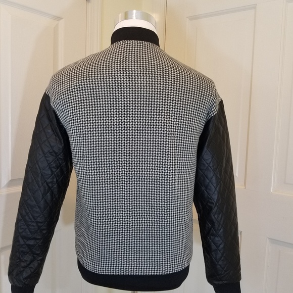 ZARA MAN CHECKED BOMBER JACKET NWT - Picture 4 of 5